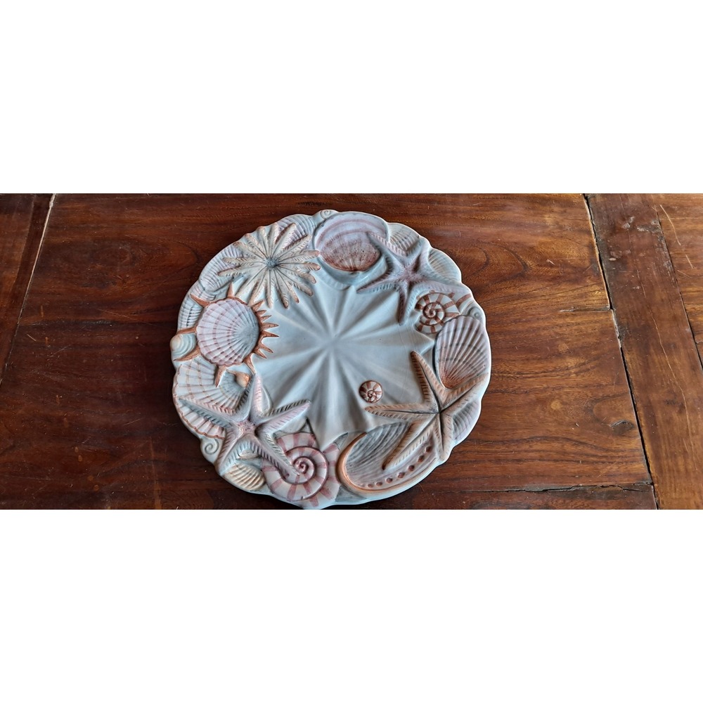 Neiman Marcus Porcelain Shell Plate 10"